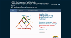 Desktop Screenshot of leantechacademy.org