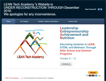 Tablet Screenshot of leantechacademy.org